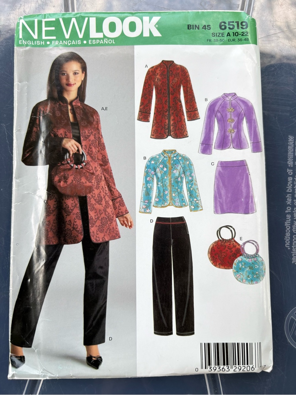 Simplicity New Look Pattern 6519A for Misses’ Outfits and Purse